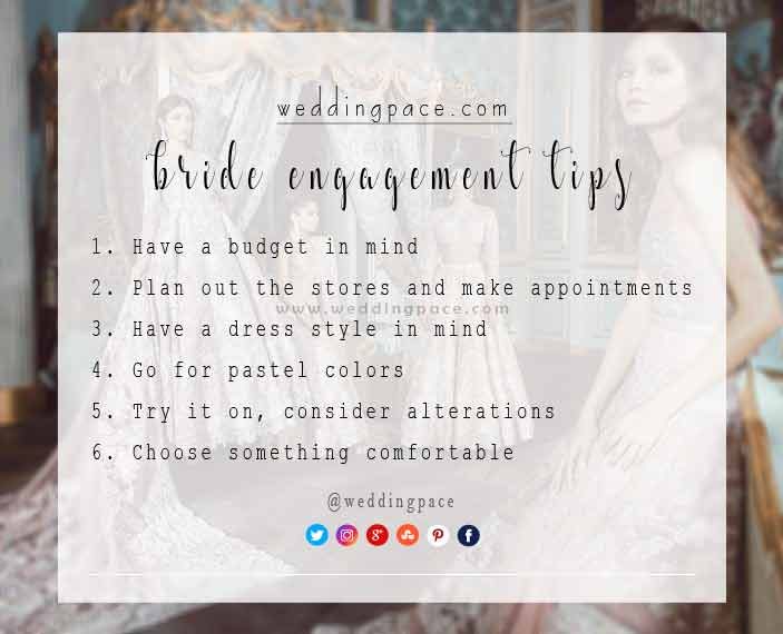 Wedding tips for bride engagement