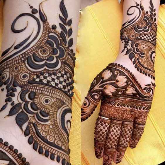 Best front hand mehndi designs for engagement