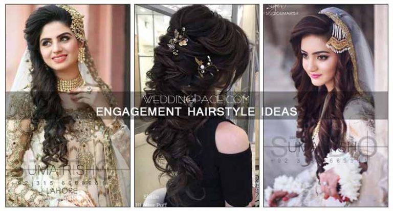 Pakistani Engagement Hairstyles For Brides In 2024 2025 Weddingpace 8363