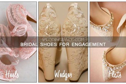 Pakistani engagement flats heels and wedges shoes for bridals