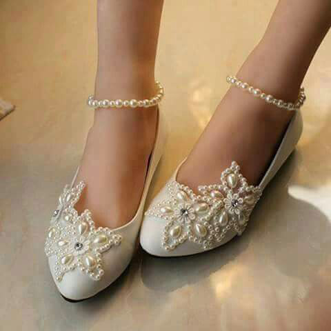 Latest fancy bridal flats for Pakistani brides