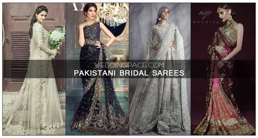 Pakistani bridal saree designs for weddings