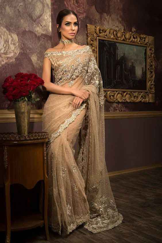 Latest Pakistani Bridal Sarees For Weddings In 2024 2025 WeddingPace