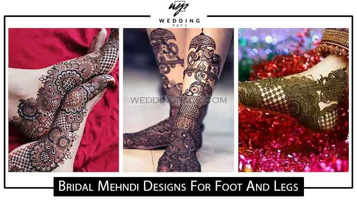 Top bridal foot and leg mehndi designs