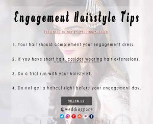 Pakistani engagement hairstyle tips for brides