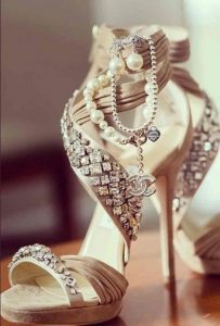 Beautiful high heels for engagement brides in Pakistan