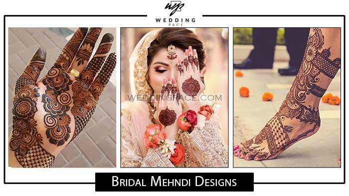 Latest Pakistani bridal mehndi designs for hands and feet